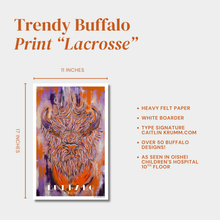 Buffalo Print Lacrosse Bandits Fan Art | 11x17 Buffalo Sports Print