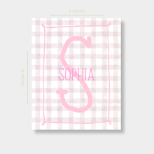 Cool Pastel Custom Name Canvas 8x10 | Personalized Letter Sign in Baby Blue, Mint, Soft Pink & Lilac | Calm Modern Nursery & Kids Room Decor