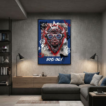 Custom Buffalo Street Art Poster – 18x24 Graffiti-Style Buffalo Head with Text Personalization