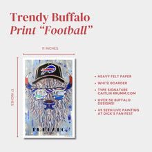 Buffalo Print Touchdown Bills Fan Art | 11x17 Buffalo Sports Print