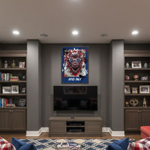 Custom Buffalo Street Art Poster – 18x24 Graffiti-Style Buffalo Head with Text Personalization