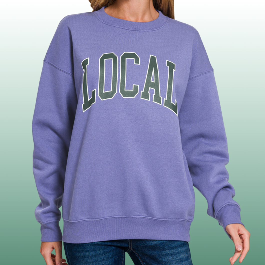 LOCAL Graphic Fleece Sweatshirt - Round Neck