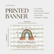 Rainbow Baby Shower Banner | After Every Storm Comes a Rainbow Sign