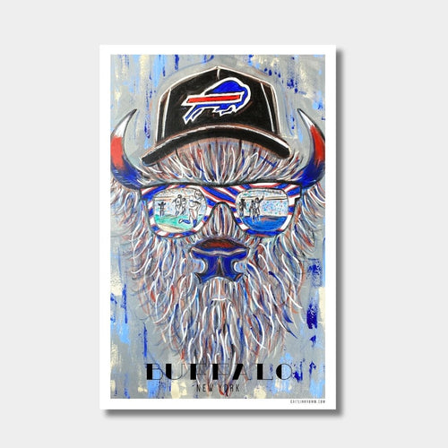 Buffalo Print Touchdown Bills Fan Art | 11x17 Buffalo Sports Print