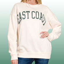 EAST COAST Graphic Fleece Sweatshirt - Round Neck