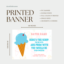 Custom Promposal Banner 36x48 | Here's The Scoop Ice Cream Prom Sign