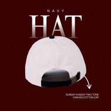SUNDAY FUNDAY Two Tone Canvas Cotton Baseball Cap