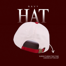 SUNDAY FUNDAY Two Tone Canvas Cotton Baseball Cap