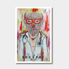 Buffalo Print Doctor Female Art | 11x17 Buffalo Theme Print