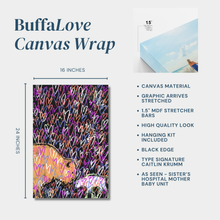 BuffaLove Canvas Wrap Peach and Lime Shine | As Seen at Sisters Hospital
