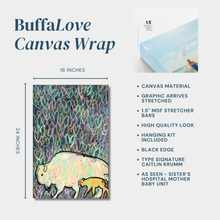 BuffaLove Canvas Wrap Soft Yellows  | As Seen at Sisters Hospital