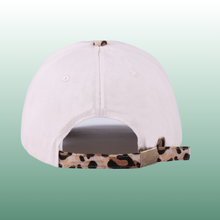 Coquette Bow Embroidered Two-Tone Canvas Cotton Baseball Cap