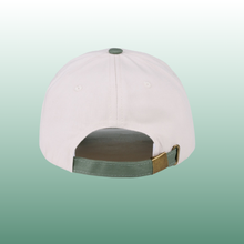 Coquette Bow Embroidered Two-Tone Canvas Cotton Baseball Cap