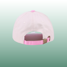 Coquette Bow Embroidered Two-Tone Canvas Cotton Baseball Cap