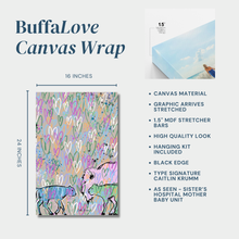 BuffaLove Canvas Wrap  Pastel Duo  | As Seen at Sisters Hospital
