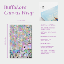 BuffaLove Canvas Wrap  Pastel Duo  | As Seen at Sisters Hospital