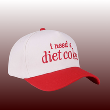 I NEED A DIET COKE Two-Tone Canvas Cotton Baseball Cap