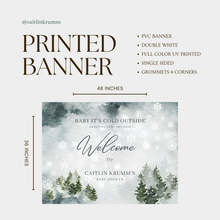 Winter Baby Shower Banner | Baby It's Cold Outside Sign 36x48