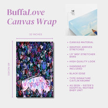 BuffaLove Canvas Wrap Modern Pop Vibe  | As Seen at Sisters Hospital