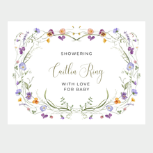 Baby Shower Banner | Showering Mom with Love Welcome Sign 36x48