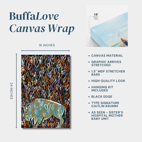 BuffaLove Canvas Wrap Autumn Glow | As Seen at Sisters Hospital