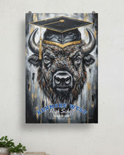 Customized Buffalo Graduation Print — Class of 2026 Gift, Personalized Grad Art, Middle School, High School or College Graduate