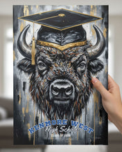 Customized Buffalo Graduation Print — Class of 2026 Gift, Personalized Grad Art, Middle School, High School or College Graduate