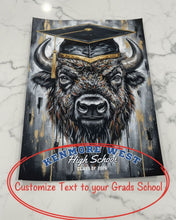 Customized Buffalo Graduation Print — Class of 2026 Gift, Personalized Grad Art, Middle School, High School or College Graduate