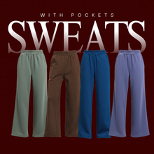 Women's Comfort Fleece Pants with Pockets Elastic Waistband