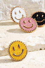 Pink Smiley Face Stud