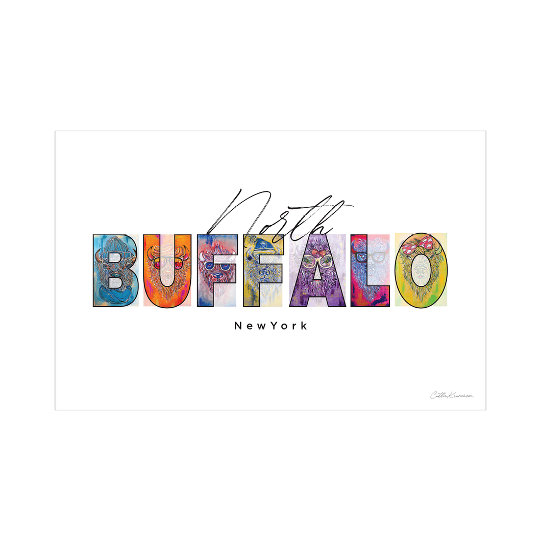 North or South Buffalo Print