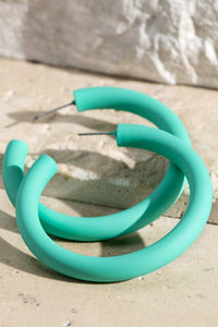 Teal Rubber Hoop