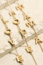 Mama Letter Charm Bracelet