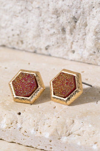 Hexagon Earring