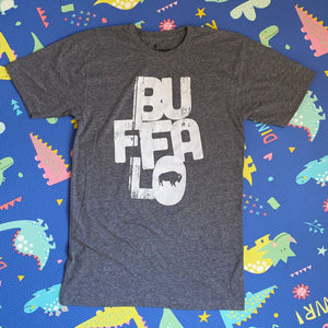 Family Matching Buffalo Adult Tee in Granite Heather