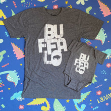 Family Matching Buffalo Adult Tee in Granite Heather