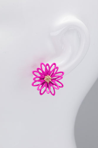 Pink Flower Stud