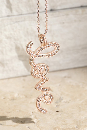 Love Necklace Rose Gold