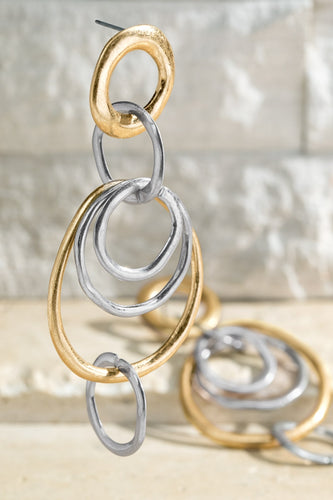 Linked Circle Earrings
